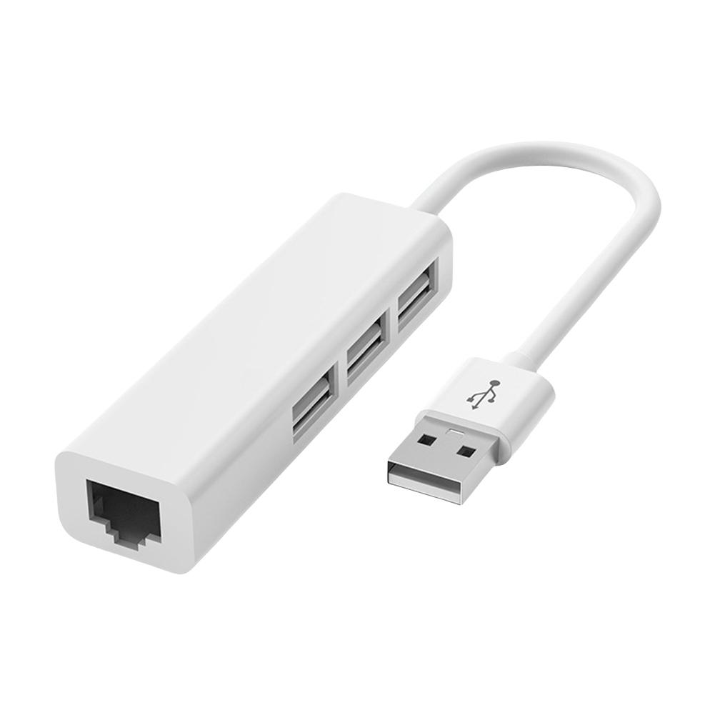 Сетевая карта TYPE-C к RJ45 Lan 4 в 1 USB 2.0 Концентратор для ноутбука Адаптер Компьютер 4-портовая док-станция RJ45 Ноутбук Разветвитель USB C