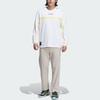 adidas Футболка X National Geographic Collaboration Tech Tee для активного отдыха, быстросохнущая, с буквенным принтом, круглым вырезом и длинным рукавом, мужская, белая IL8976