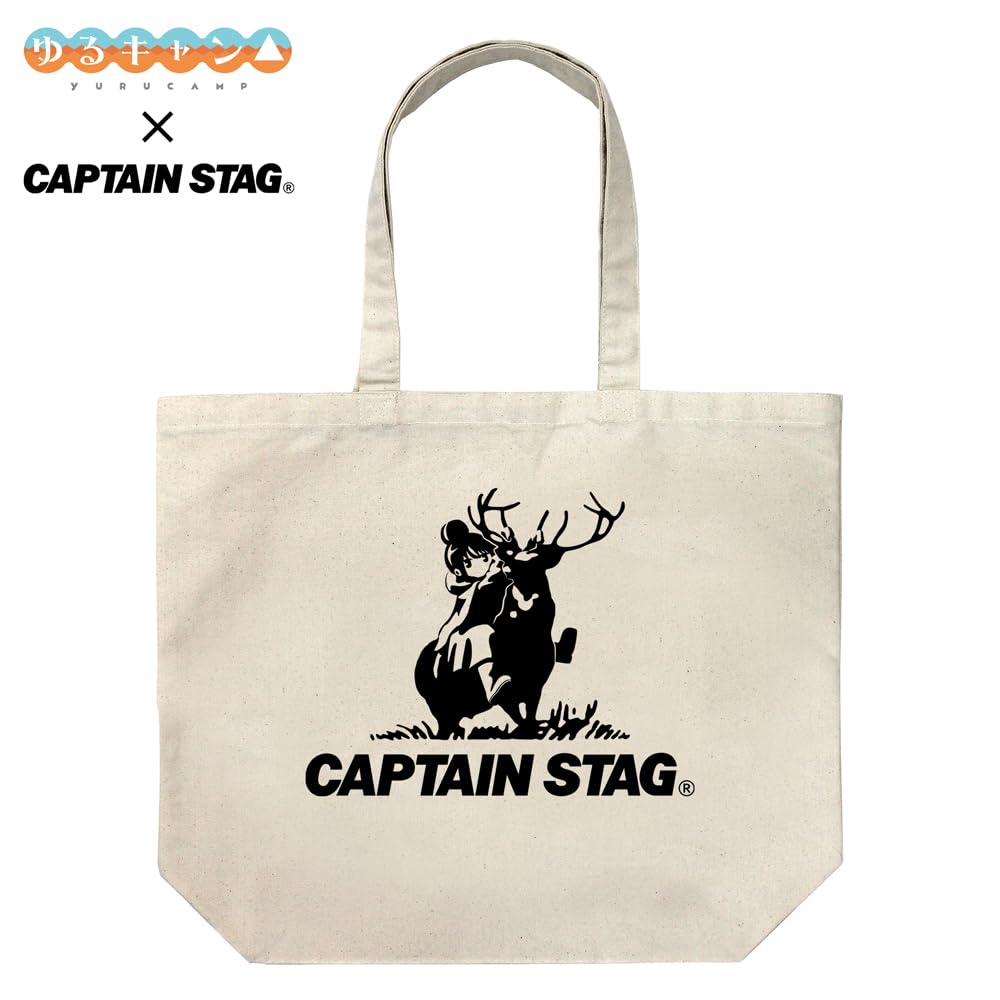 COSPA Yurucamp x Captain Stag Большая сумка-тоут НАТУРАЛЬНЫЙ