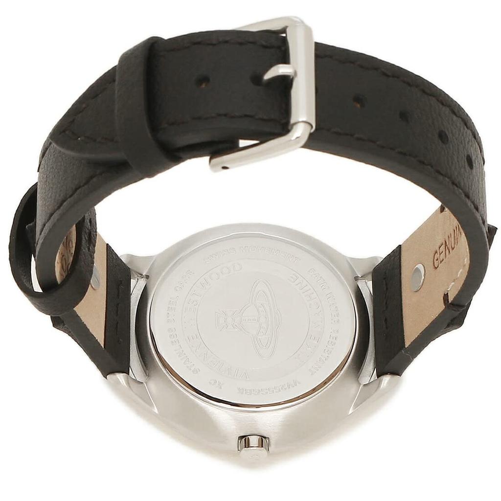 Часы 38 мм кварцевые черные VIVIENNE WESTWOOD VV255SGBK кожаные [Vivienne Westwood] женские [Товар]