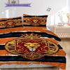 Royal Lion Emblem Three-piece set (1 * duvet cover + 2 * pillowcase, without core) Duvet cover and pillowcase Soft and comfortable Bedding set Bedding