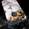 Cute Cat Phone Case Cover for Samsung Galaxy S26 S25 S24 S23 S22 S20 S21 FE Ultra S25 Edge Plus 5G Soft TPU Shell Fundas Capas