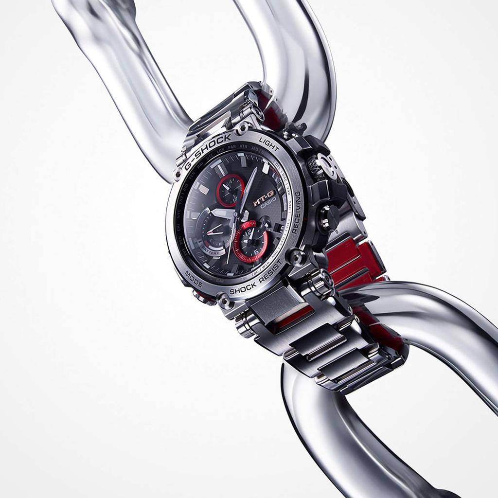 Casio G-Shock MT-G Bluetooth Радиоуправляемые Солнечные Часы MTG-B1000D-1AJF Мужские Серебристые [Официальный Японский Продукт]