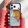 Винтажный чехол для телефона с луной, солнцем и звездами для iPhone 17 Air 16e 15 14 13 Pro Max Задняя крышка для 12 11 Pro Coque