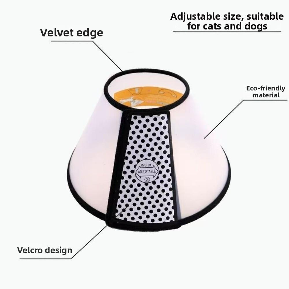 Anti-Lick Pet Protective Cover Adjustable Recovery Cone Collar Soft Beauty Cover  Post-Surgery