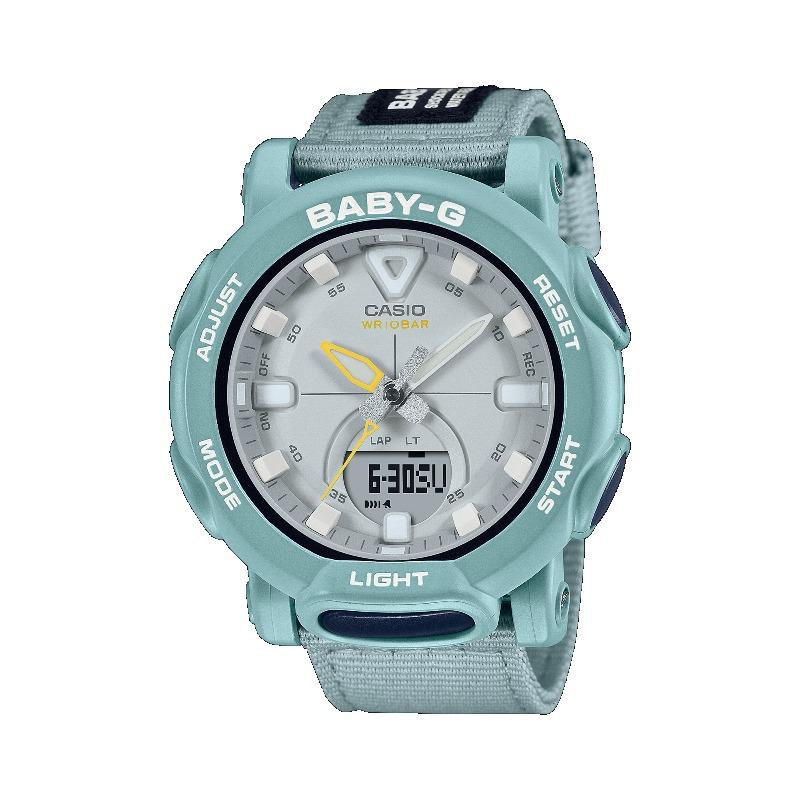 Casio Женские цифровые кварцевые часы Baby-G BGA-310C-3A с полимерным ремешком, водонепроницаемостью 100 м, ударопрочностью