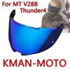 V28B Визор для шлема MT THUNDER 4 SV STINGER 2 MT-V-28B Щиток для шлема Очки Маска Часть шлема Аксессуары