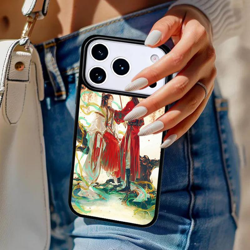 Чехол для телефона Аниме Тянь Гуань Ци Фу Для iPhone 17 Air 14 15 13 12 Max Чехол Для Apple 14 15 16 16e 11 Pro Max Plus Coque