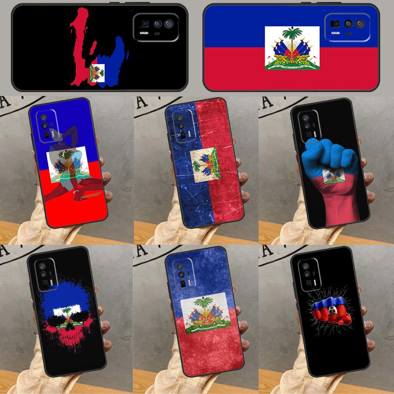 Haiti Haitian Flag Case For Xiaomi 14T Pro 13T 11T 12T 13 14 15 Ultra POCO X6 X7 Pro X3 X5 M6 F5 F6 Pro Cover