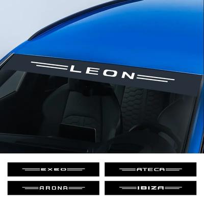 Для Seat Leon Altea Arosa Ibiza Ateca Alhambra Cordoba Exeo Tarraco Toledo Автомобильные наклейки на лобовое стекло Аксессуары для стайлинга