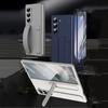 Роскошный силиконовый складной чехол-браслет для Samsung Galaxy Z Fold6 со скрытым кронштейном, противоударная защита объектива с закаленной пленкой, чехол для телефона