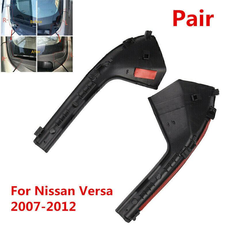 2Pcs Fits For NISSAN 2007-2012 Versa-Cowl Grille Grill Car Outer Cover Driver+Passenger Side 66895-EL000 66894-EL000