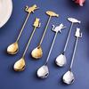 Cute Stainless Steel Mixing Home Drinking Stirring Tool Teaspoon Milk Spoon Coffee Accessories
