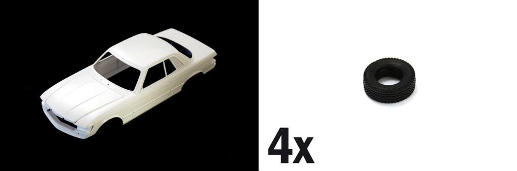 Italeri 1/24 Scale Mercedes-Benz 500 SLC Plastic Model Kit (IT3633JP) with Japanese Translation and Supplementary Instructions