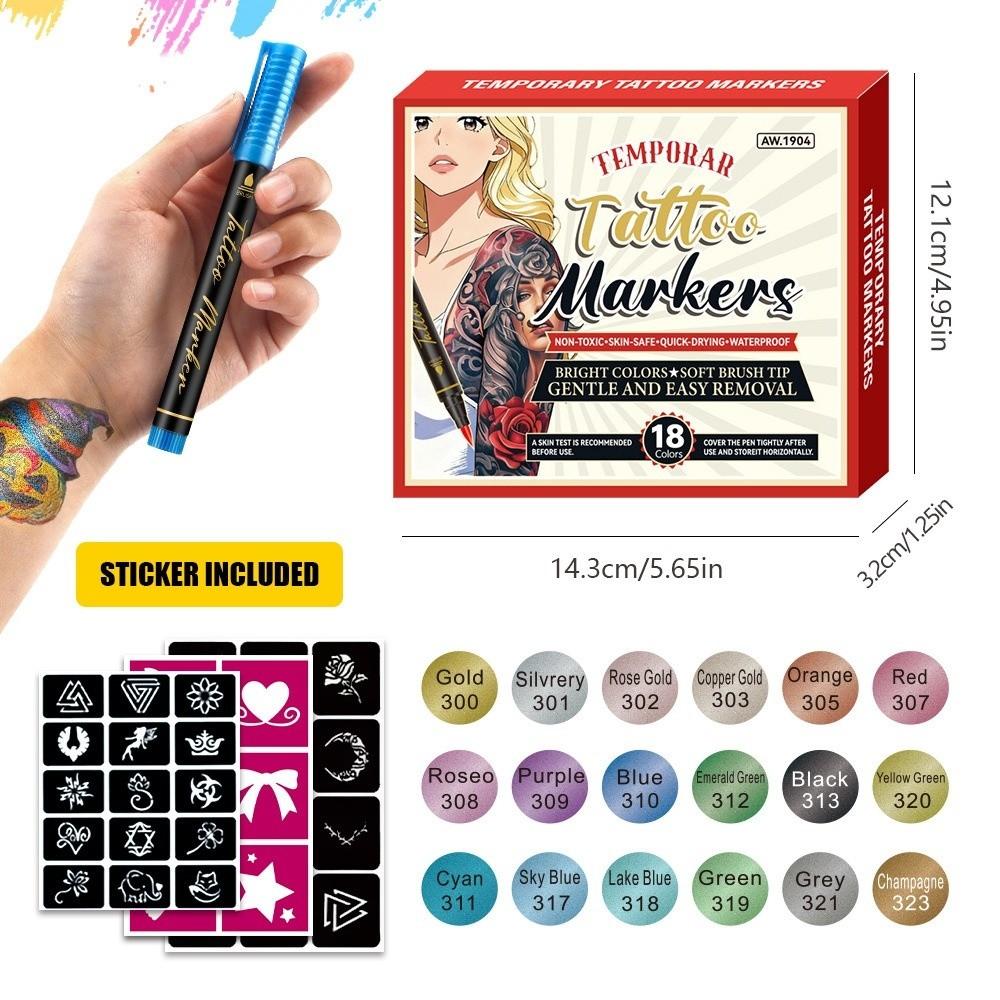 DIY Tattoo Pen Temporary Disposable Skin Painting Gifts Children's Drawing Pen