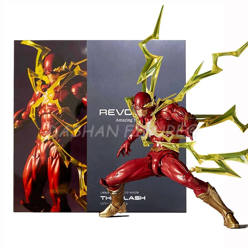 Revoltech Фигурка Флэша Барри Аллен Фигурка Подвижная ПВХ Коллекция Kaiyodo Amazing Yamaguchi Flashpoint Модель Игрушки
