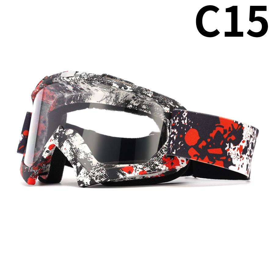Motorcycle Goggles Water Transfer Off-road Outdoor Riding Sports Glasses Ski Goggles Windproof Glasses