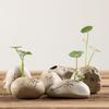 Керамическая Керамическая Дзен Гидропонная Ваза Ручной Работы Настольная Маленькая Ваза Формы Камня Ваза Офис