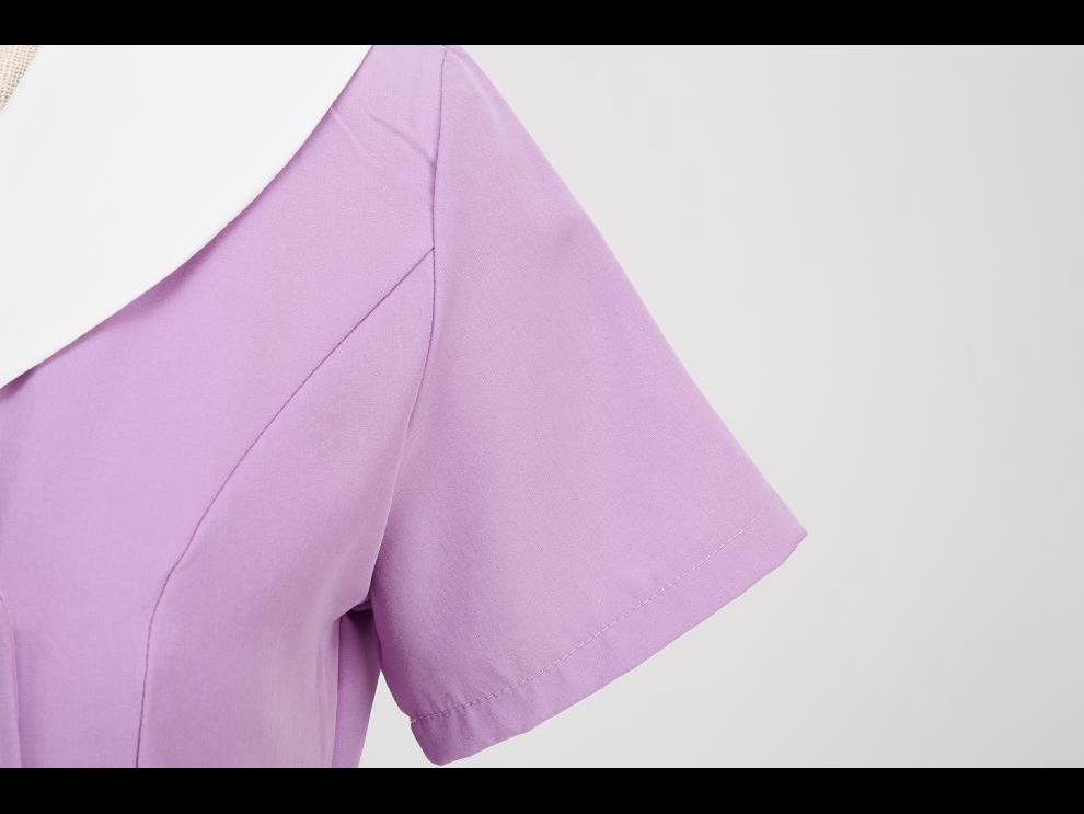 Летнее ретро-платье 2023 года с короткими рукавами и однотонным принтом