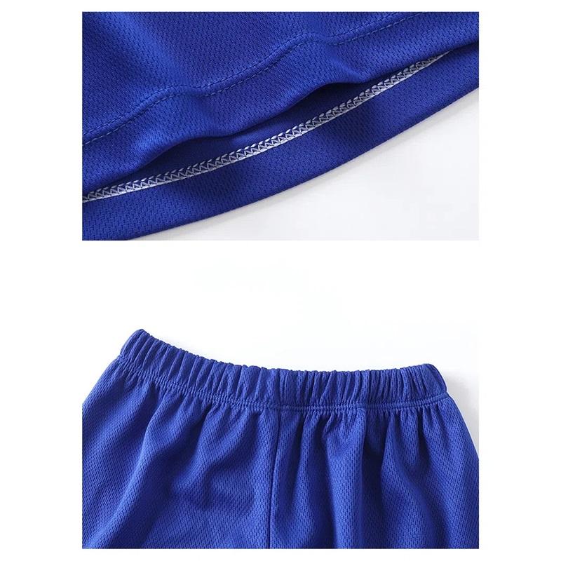 Детский баскетбольный комплект майка+шорты для мальчиков и девочек, из сетчатой ткани Dry Fit, летняя спортивная одежда с коротким рукавом, детская одежда, спортивный костюм