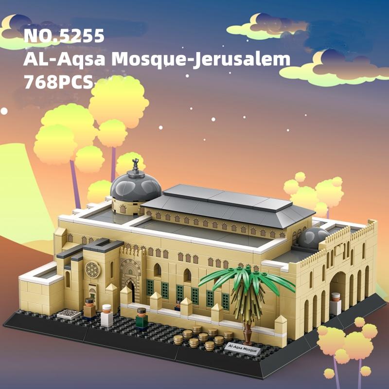 Non-Toxic 768Pcs Al-Aqsa Mosque-Jerusalem Model Building Blocks Small Particle World Famous Architecture Model Small Bricks