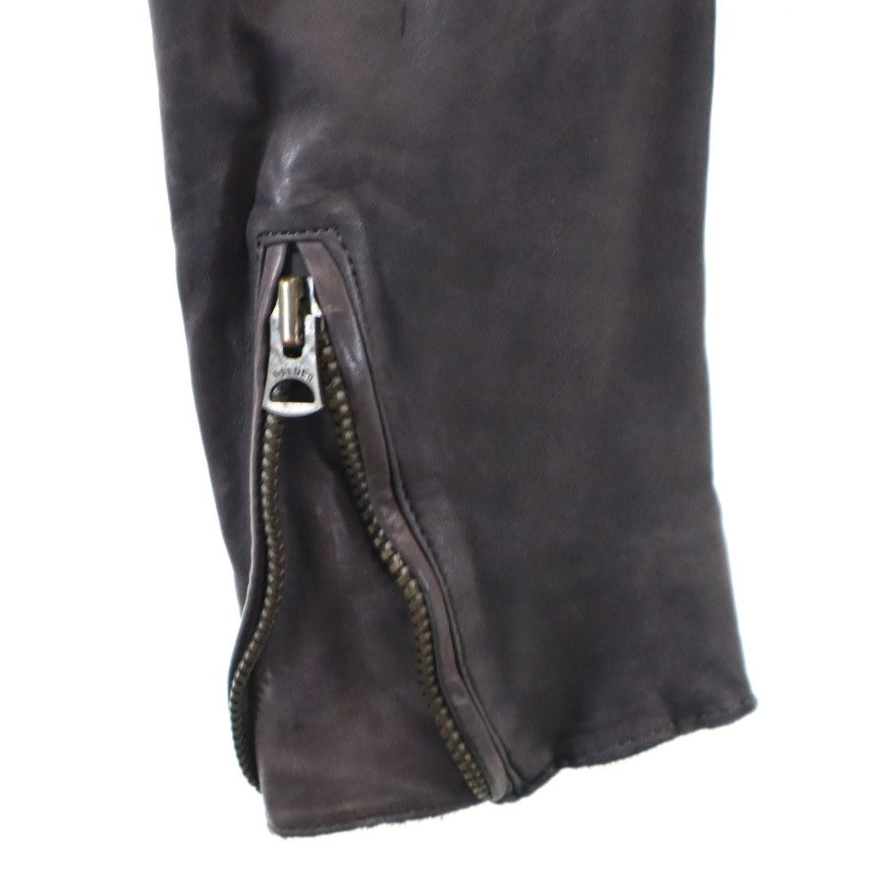 Sisii leather Double riders jacket Brown Women Used