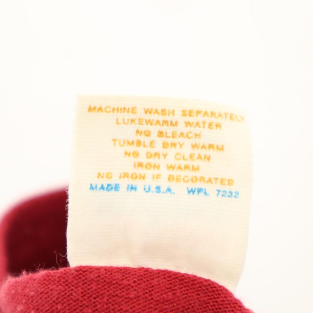 sportswear 80s Made in USA Vintage Short sleeve T-shirt L Red Men's Used