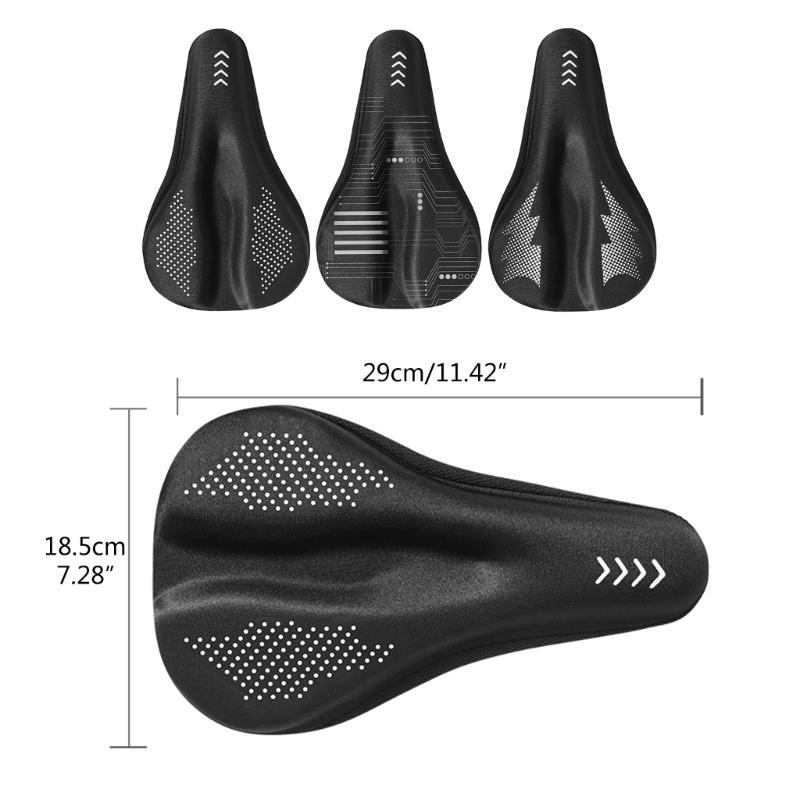 Gel Bike Seat Cover Padded Soft Bike Seat Cushion Waterproof Cover Bike Saddle Cushion Covers for Mountain Road Bikes