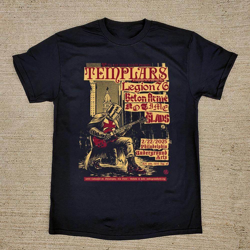Collection The Templars Band Concert T Shirt Black All Size S-5Xl AM730 Unisex T-Shirt