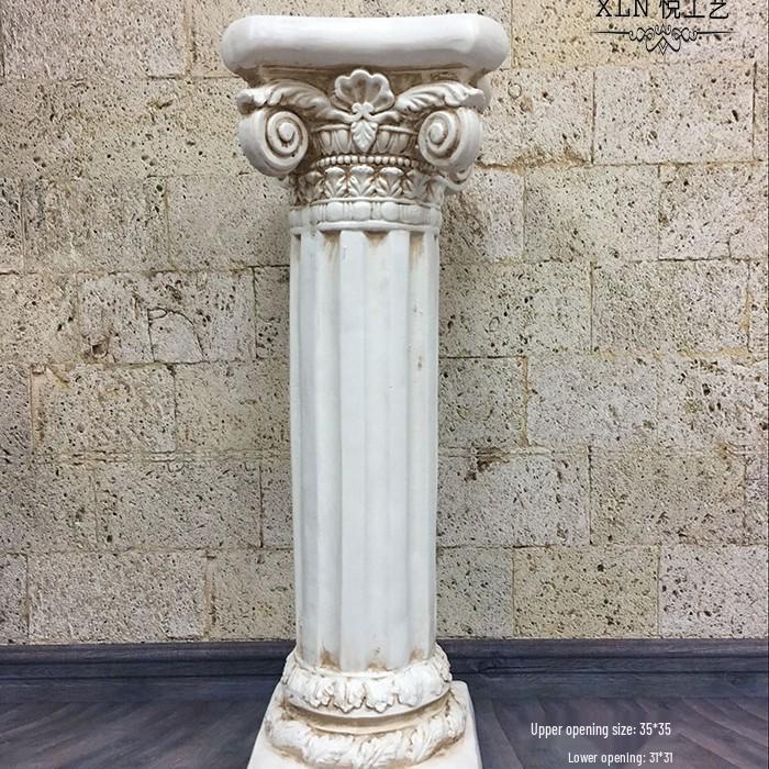 Свадебная золотая римская колонна подставка для цветов – Европейская полосатая трофейная стекловолоконная декорация