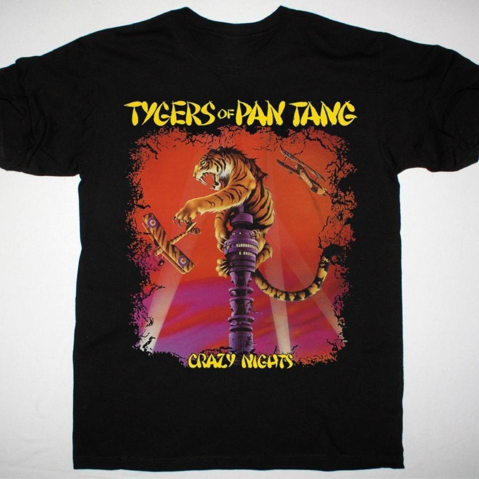 Рубашка Tygers of Pan Tang Crazy Nights Винтажная Полный Размер MM1166