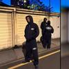 Американский Уличный Хип-Хоп Остров Дьявола Принт Велюровый Кардиган на Молнии Худи Комплект Мужской и Женский Модный Бренд Брюки