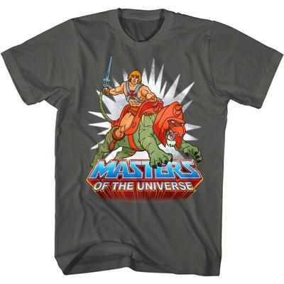 Футболки унисекс Masters Of The Universe He Man Riding Battle Cat Cringer Sword