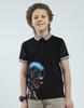 Boys's Regular Fit Printed Polo Half Sleeve T-Shirt