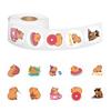 Cartoon Capybara Stickers (500/Roll) - Kids' Rewards, Colorful Notebook, Guitar Decorations