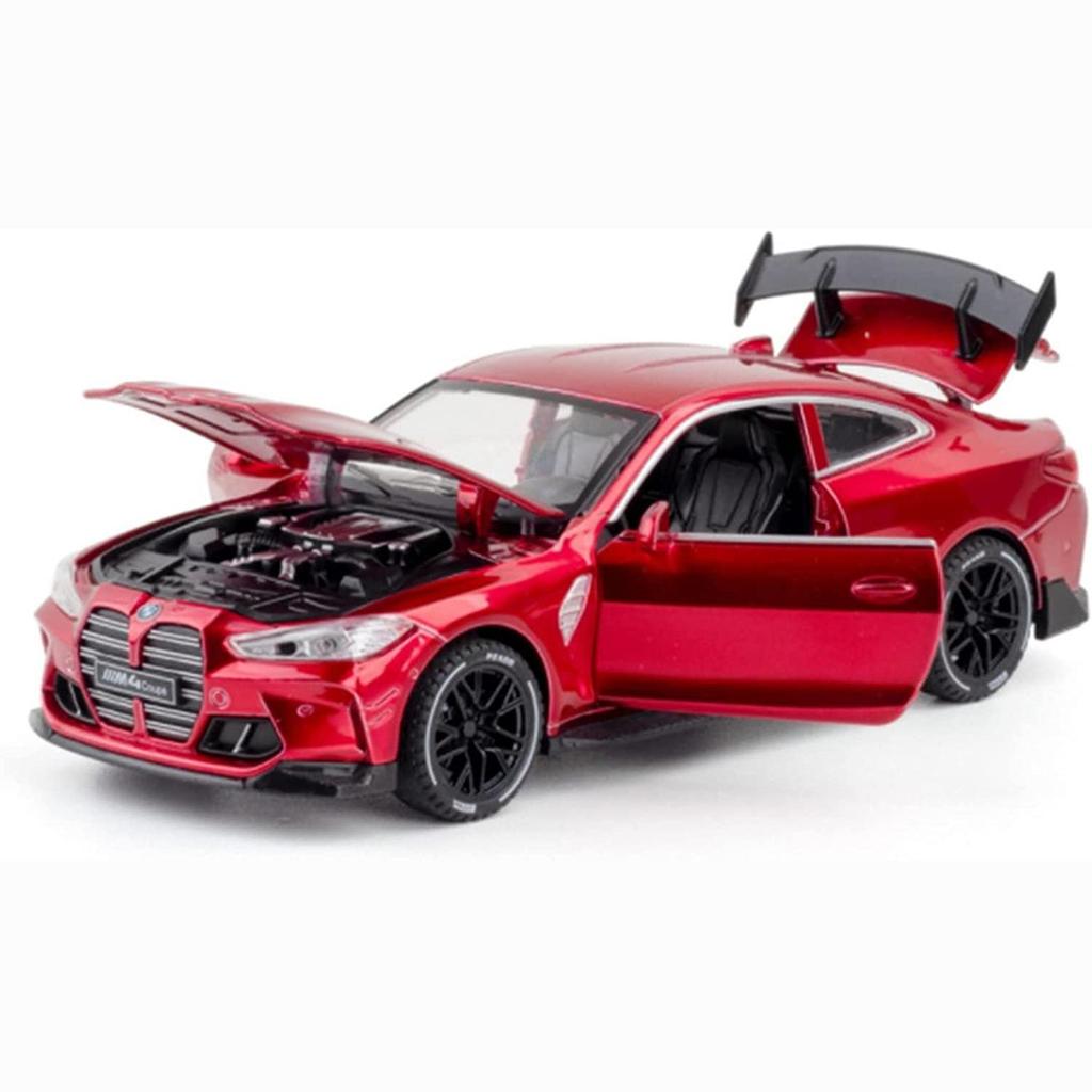 1:32 Scale M4 Coupe Alloy Sports Car Model Diecasts & Toy Vehicles Metal Toy Car Model Sound Light Simulation Collection Kids Gift