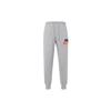Letter Logo Embroidered Drawstring Cuffed Knit Sports Pants Men Bottoms Gray FN3095-063