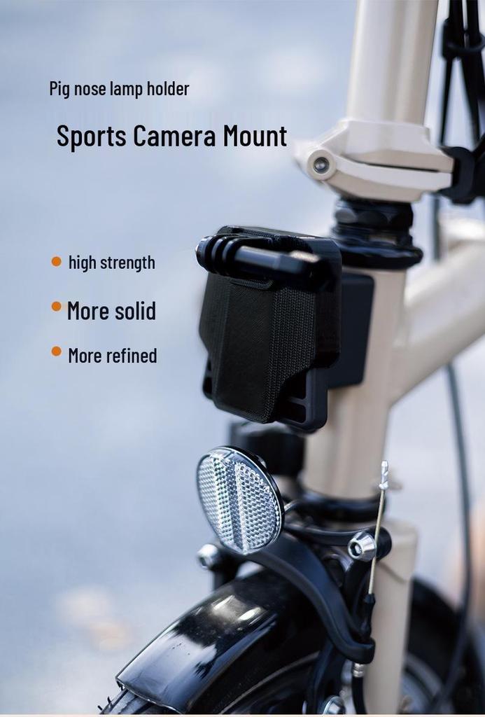 Крепление для света "Свиное рыло" и адаптер для камеры для Brompton, Dahon, GoPro и DJI Osmo