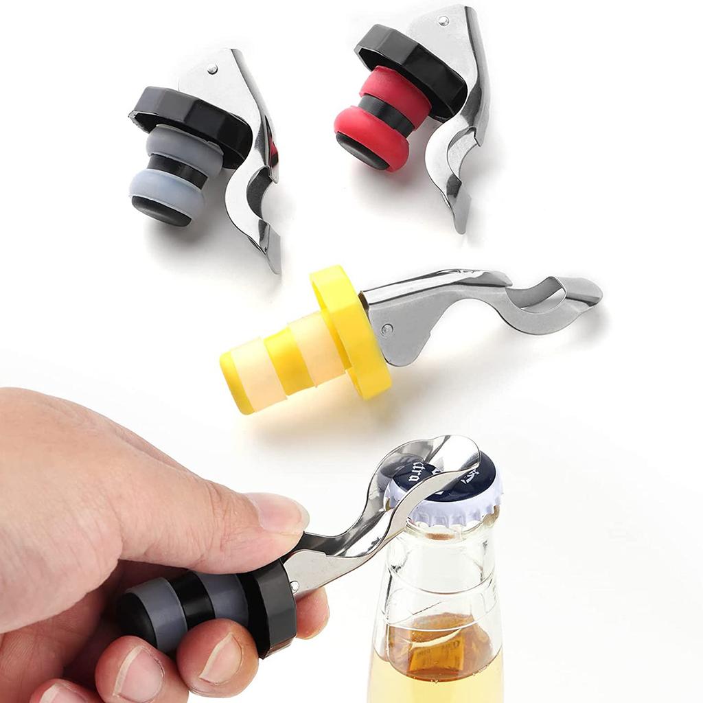6 шт. винных пробок, герметичная вакуумная пробка для бутылок, многоразовая пробка для хранения вина, пробка для шампанского, кухонные принадлежности для бара