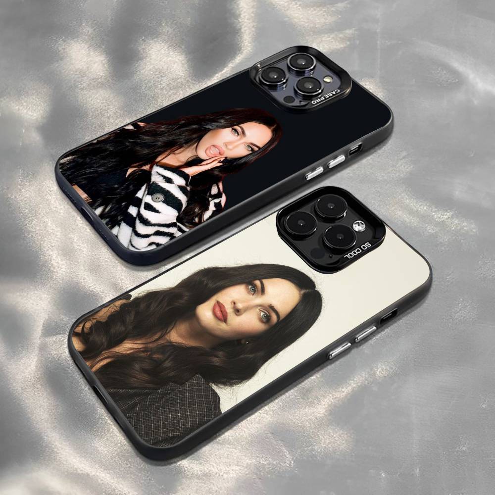 Чехол для телефона с изображением актрисы М-Меган Фокс Для iPhone 17,16,15,14,13,12,11 Plus,Pro Max,XS,Цветной Серебряный Чехол для телефона Funda Cover