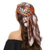 Head Scarf Women Luxury Brand Square 90*90cm Silk Foulard Satin Bandana Cheveux Soft Neckerchief Hijab Hair Scarves For Ladies