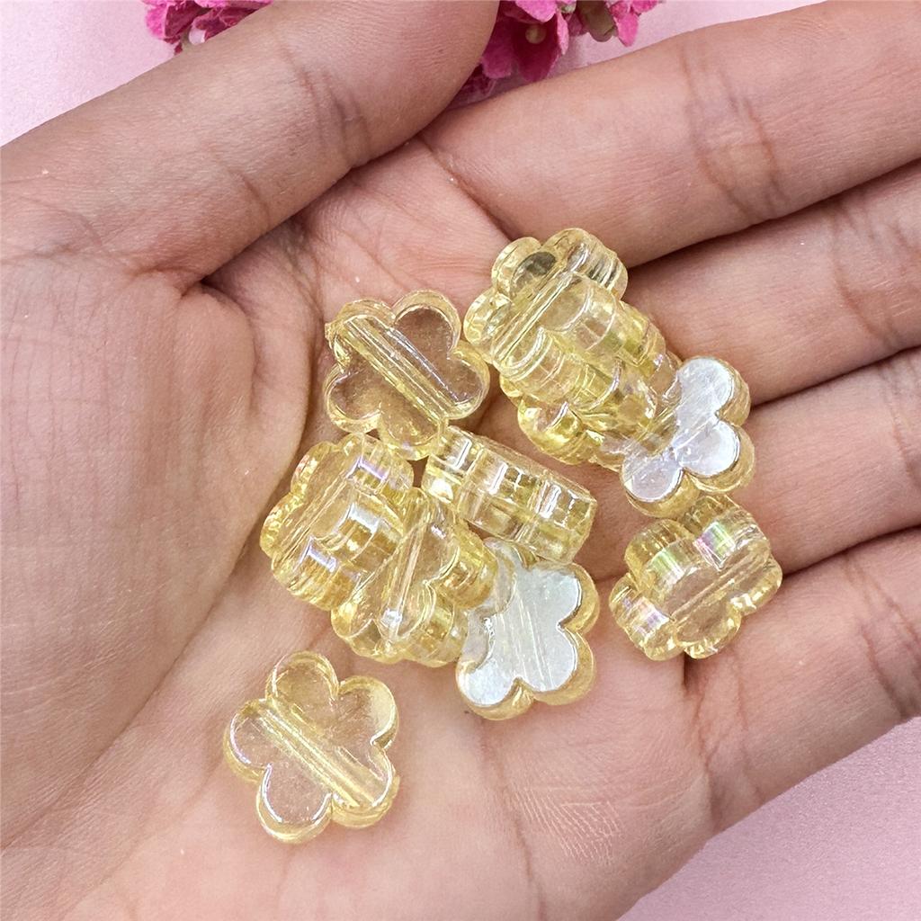 High Quality 15mm Handcrafted Flower Beads 10Pcs Beading Neclace Bracelet for Crafted Mobile Phone Chain DIY Findings Jewelry Making