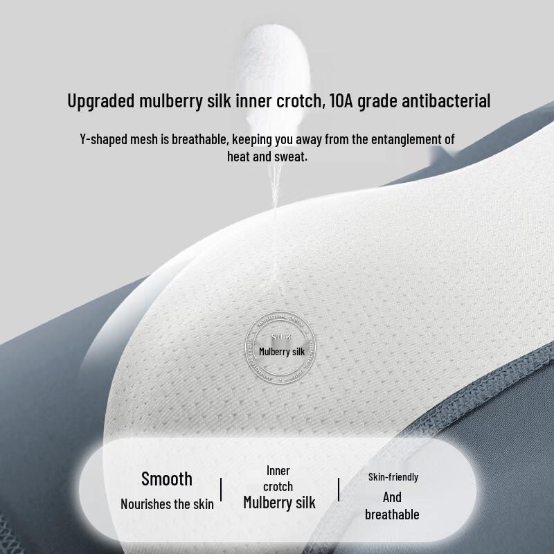 Nanjiren Мужские боксеры-брифы из 100% хлопка с антибактериальным эффектом 10A