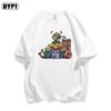 Pok É Mon Monster Collaboration Cartoon Qversion Short Sleeved Tshirt with Cotton Half Sleeves for Men and Women