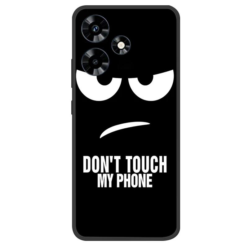 For Infinix Hot 30 Case Soft Black Silicone Bumper Butterfly Phone Cover for Infinix Hot 30 X6831 Cases Hot30 Fundas Coque