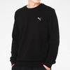 Puma Свитшот с вышитым логотипом, круглый вырез, для мужчин, черный