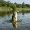 Double Propellers Frog Lure Rotating Tail Bass Fishing Lures Soft Frog Lure  Freshwater Fishing