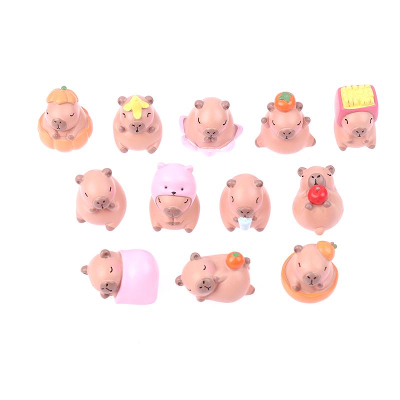 1Pc Cute Anime Capybara Blind Box Simulation Animal Cartoon Figure Toys Doll Children Girls Birthday Christmas Gift