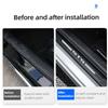 Car Trunk Rear Bumper Guard Stirps Carbon Fiber Protector Stickers for Cadillac STS Logo Door Sill Threshold Anti Scratch Strips