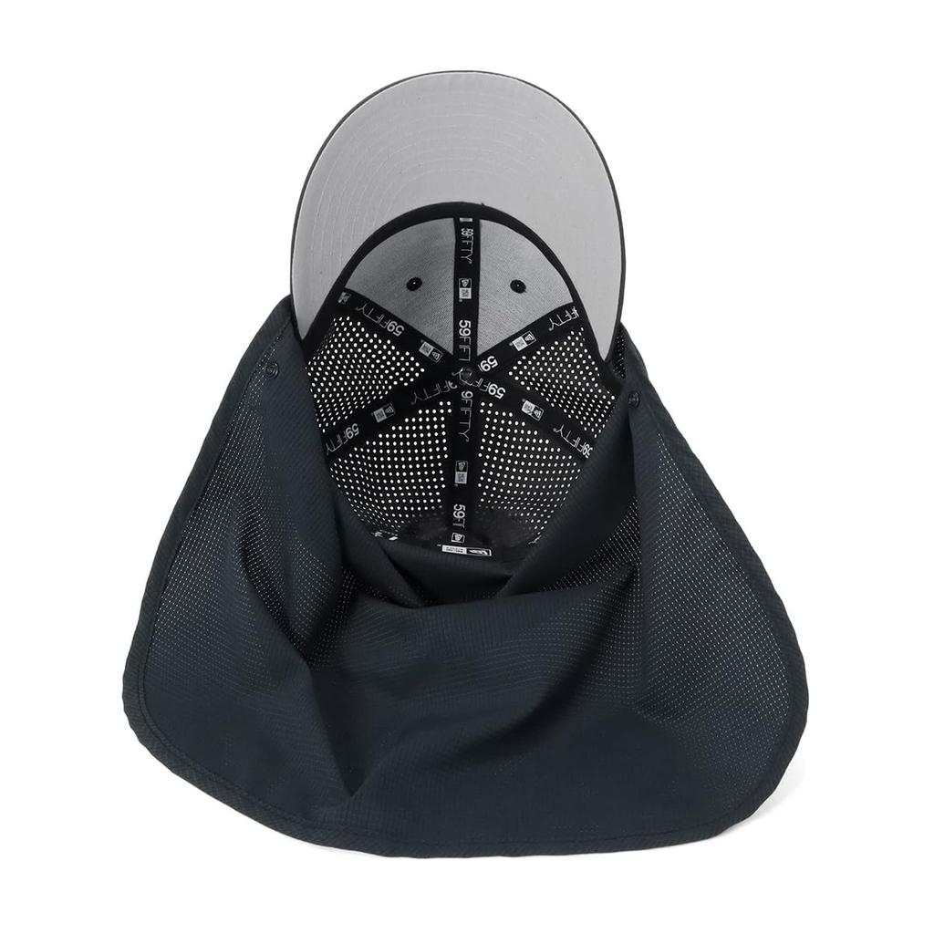 New Era MLB Yoshida Brothers Collaboration Angler Sunshade LA Black 7 LP5950RS LOSDOD YOSHIDA NER36O6226 Cap, 1/4 OD, PP, BLK, 14474869,